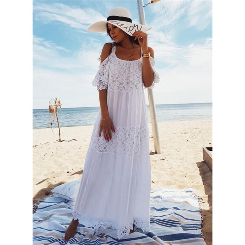 bohemian lace maxi dress