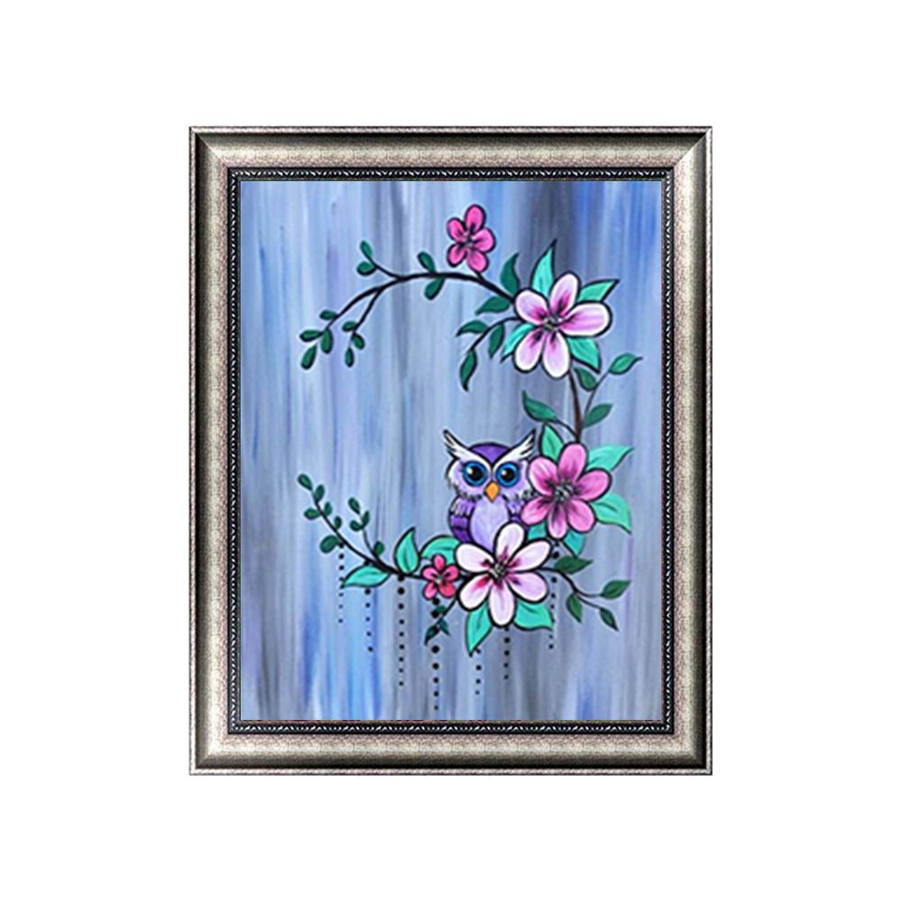 5D Mosaic Owl Design Full Drill Diamond DIY Cross Stitch Embroidery Painting Kit