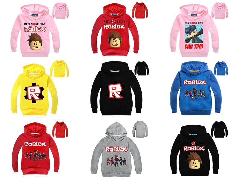 Boys Girls ROBLOX Kids Cartoon Casual Spring Fall Sweatshirts Hoodies Pullover