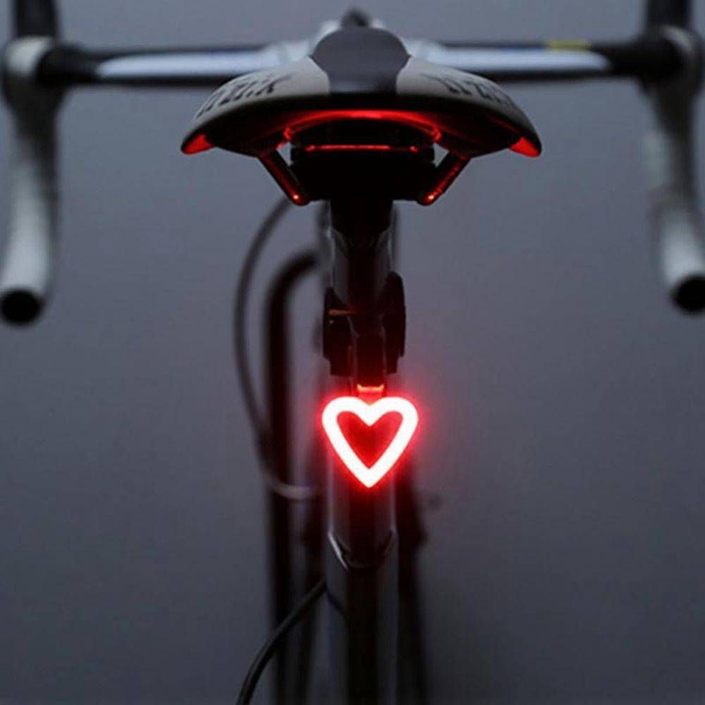 Casque DEL Vélo Feux rechargeable USB phare avant Arrière Queue Lampe 
