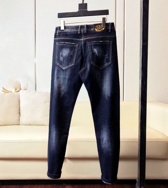 Fashion D&G Mens Jeans Quality Designer Brand Trousers Flowers Animal Print Trend Rock Hip Slim Wild Pants From Stumensweatshirt, $54.77 | DHgate.Com