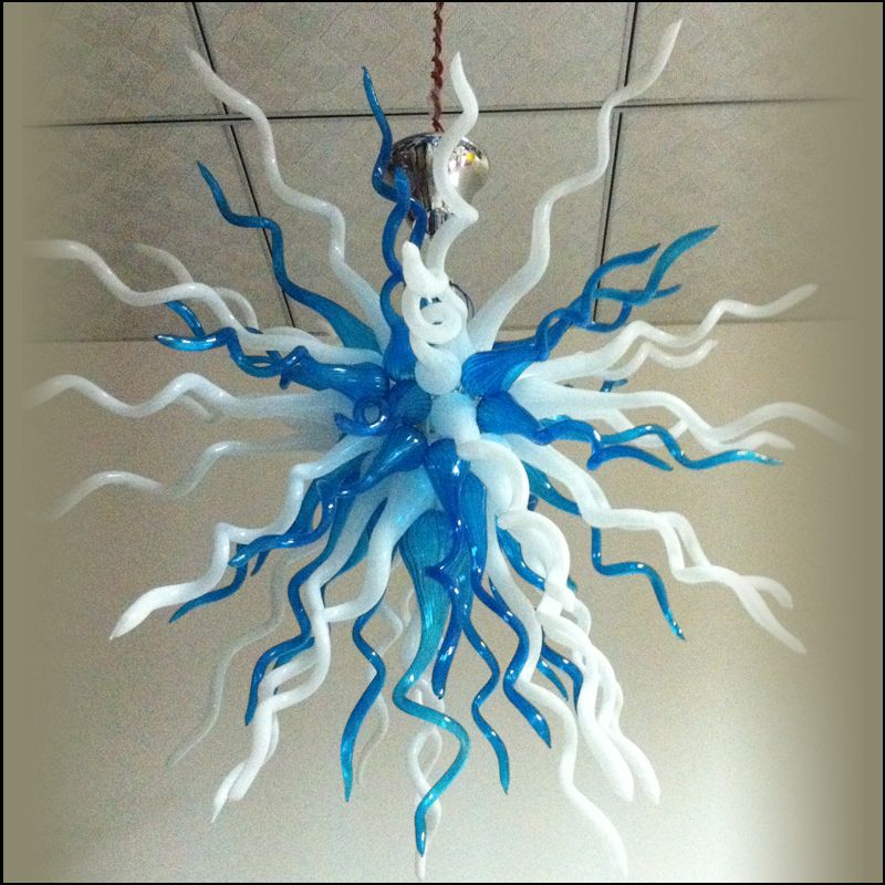French Style Handmade Blown Murano Glass Chandeliers Modern Crystal Handmade Blown Glass Pendant Lights For Ktv Decor Ceiling Fans With Lights Ceiling