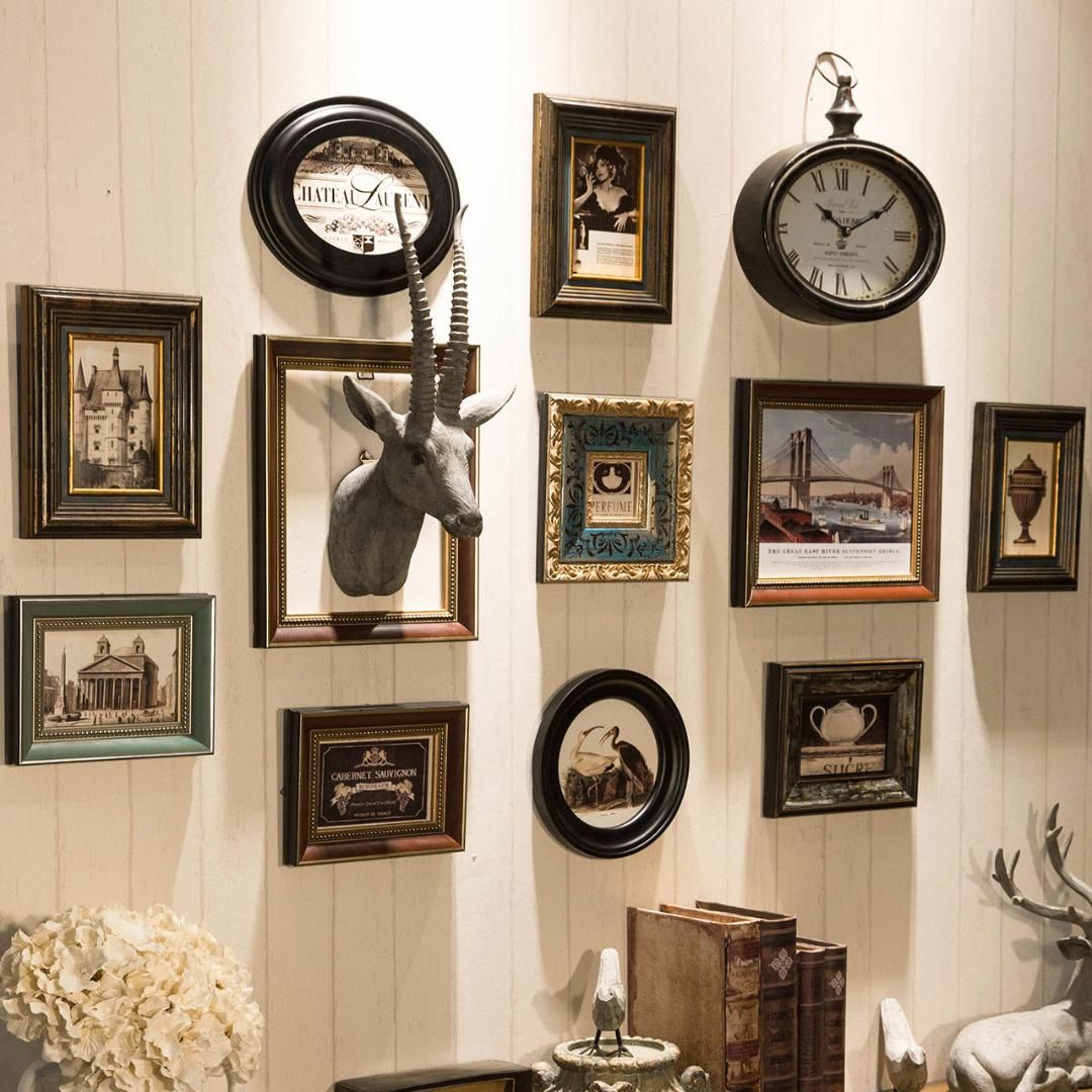 Grosshandel Vintage Wand Bilderrahmen Set Wand Dekor Hangen