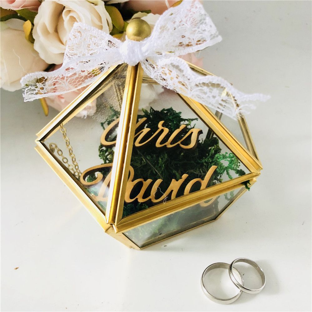 bride and groom ring box