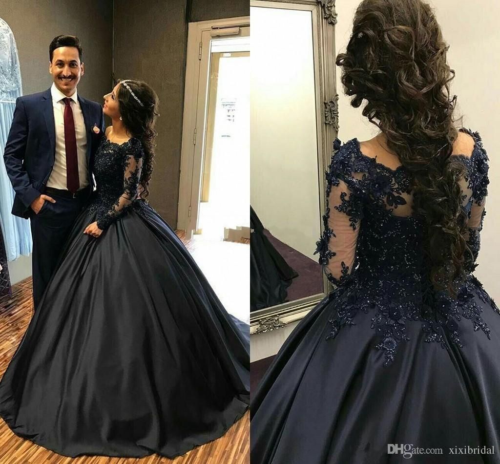 Großhandel Ballkleid Abendkleider Langarm Schwarz Abendkleid Günstige Perlen Spitze Cocktailparty Formale Kleider Quinceanera Kleid Von Kissbridal, Großhandel Ballkleid Abendkleider Langarm Schwarz Abendkleid Günstige Perlen Spitze Cocktailparty Formale Kleider Quinceanera Kleid Von Kissbridal,