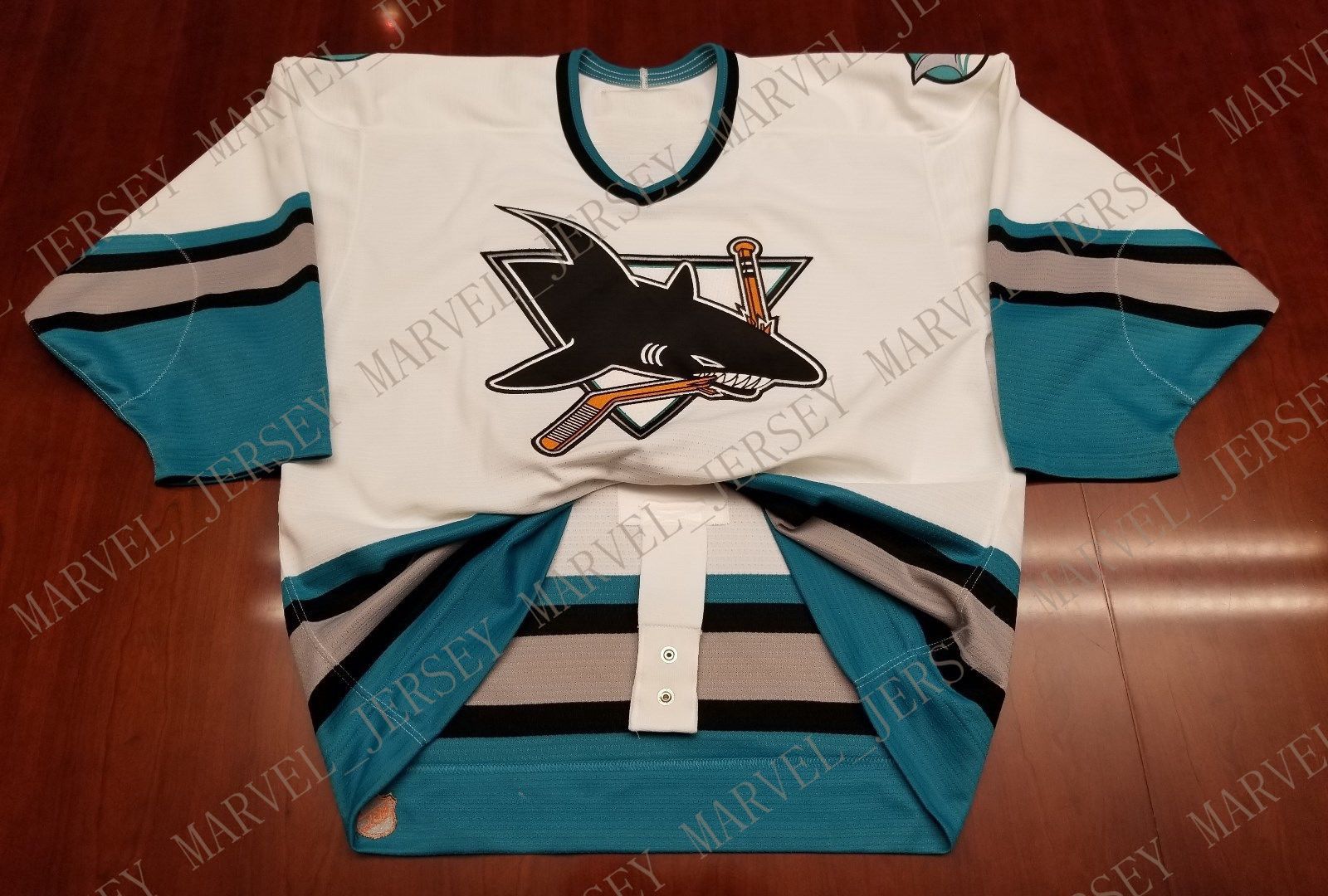 sj sharks throwback jersey