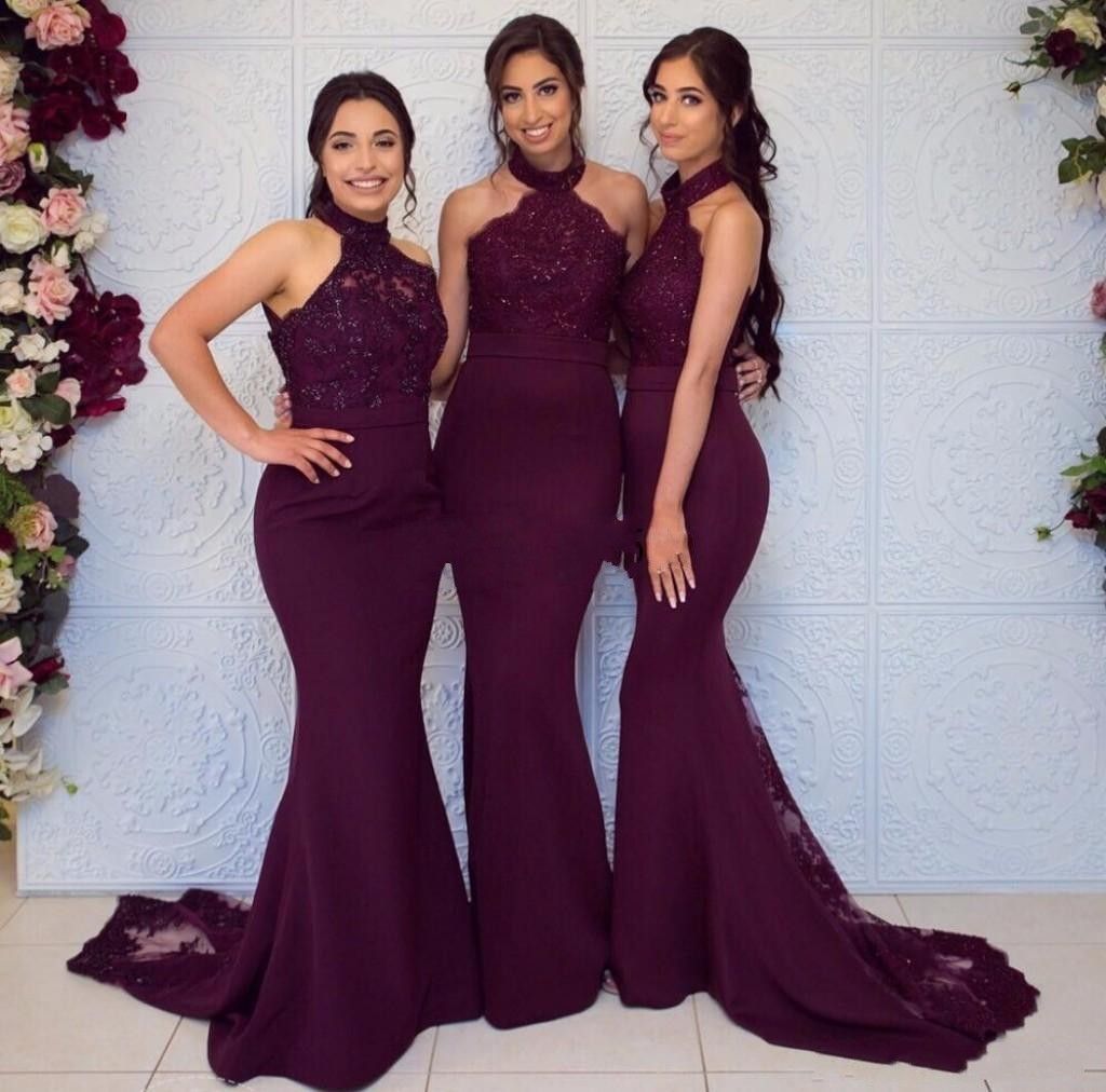 halter neck mermaid dress