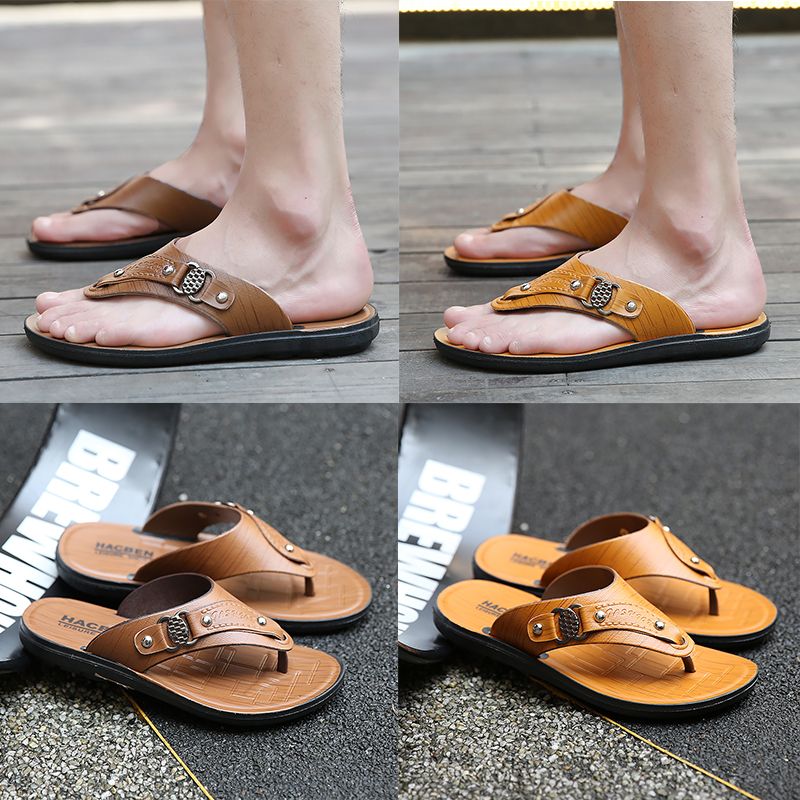 hawaiian leather flip flops