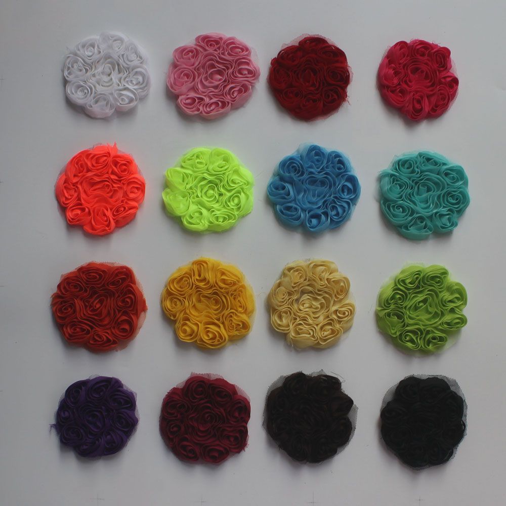 fabric chiffon flowers