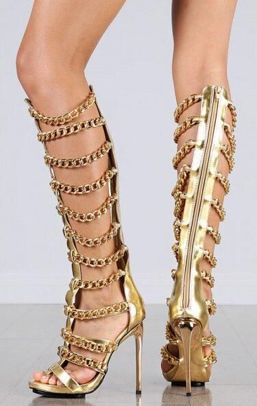 High Heels Gladiator Sandal Boots 