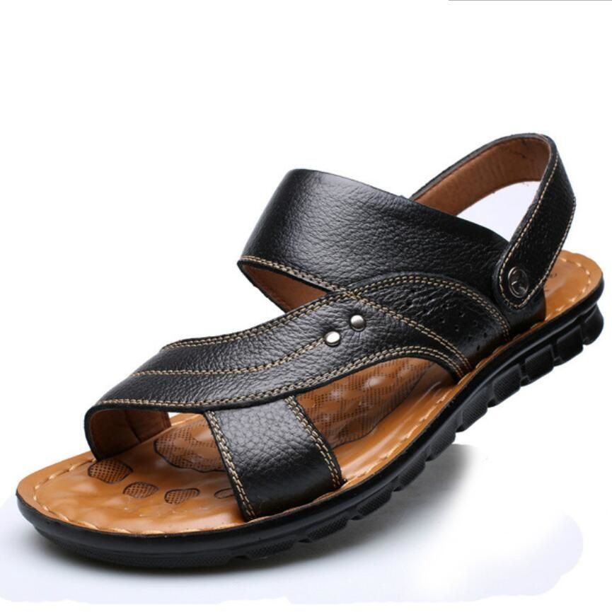 Hot Sale New Mens Summer Sandals Genuine Leather Hot Sale New Mens Summer Sandals Genuine Leather
