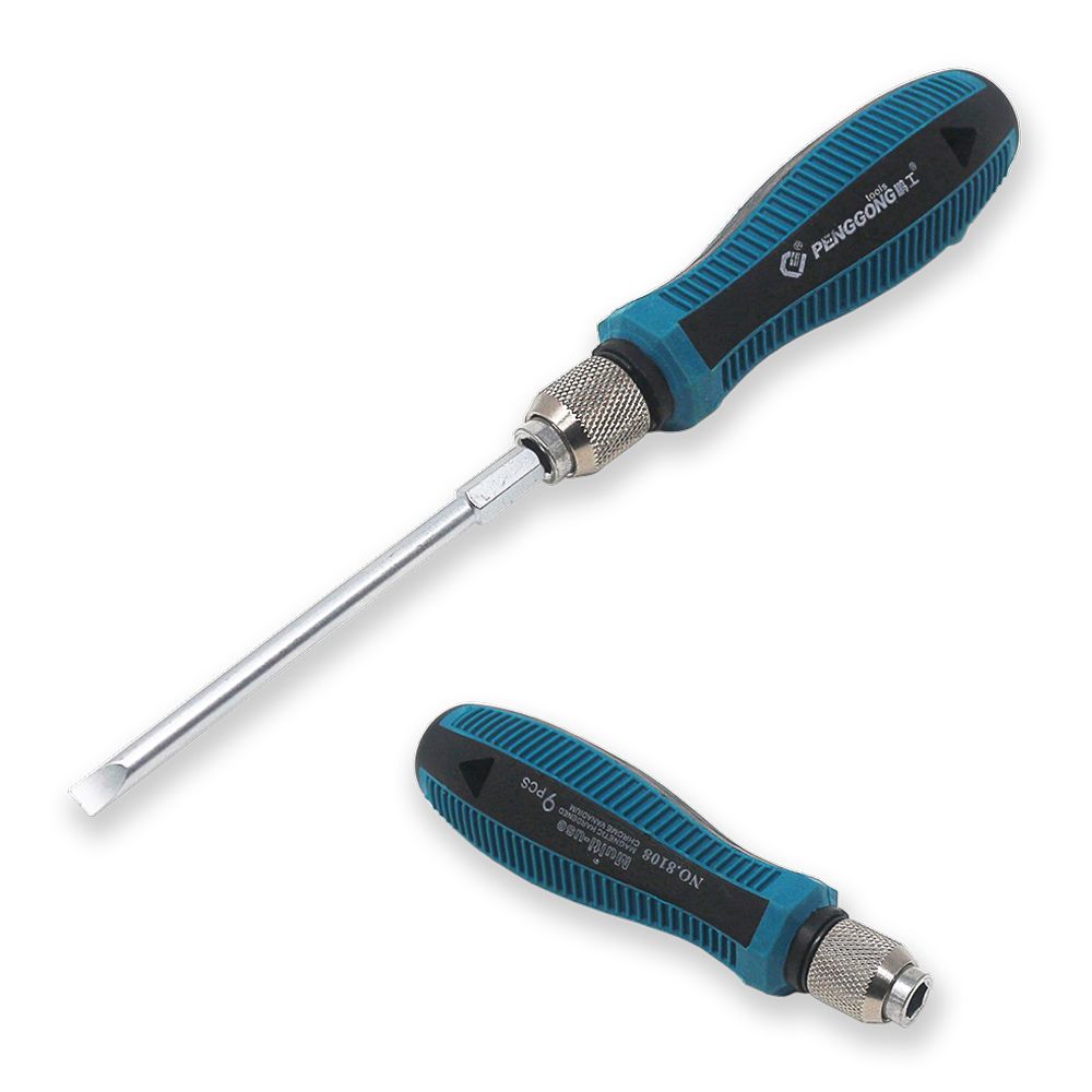Funnyrunstore Multifuncional 4 en 1 destornilladores ranurados//Phillips Juego de herramientas de reparaci/ón intercambiables de precisi/ón estilo pluma plateado