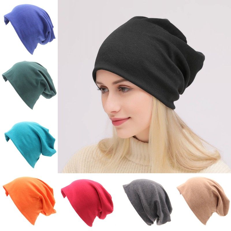 Baby Kids Cotton Hip Hop Hat Solid Stretch Beanie Cap Street Autumn Winter Hat