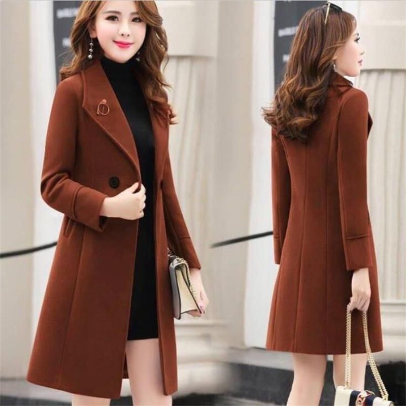 Compra MEJIDOS DE LANA DE MUJERES 2021 Abrigos Para Mujer Estilo Europeo  Otoño Chaquetas De Invierno Slim Woolen Cardigan Chaqueta Chaqueta  Elegantes Mujeres Abrigo Barato | Entrega Rápida Y Calidad | Es.Dhgate