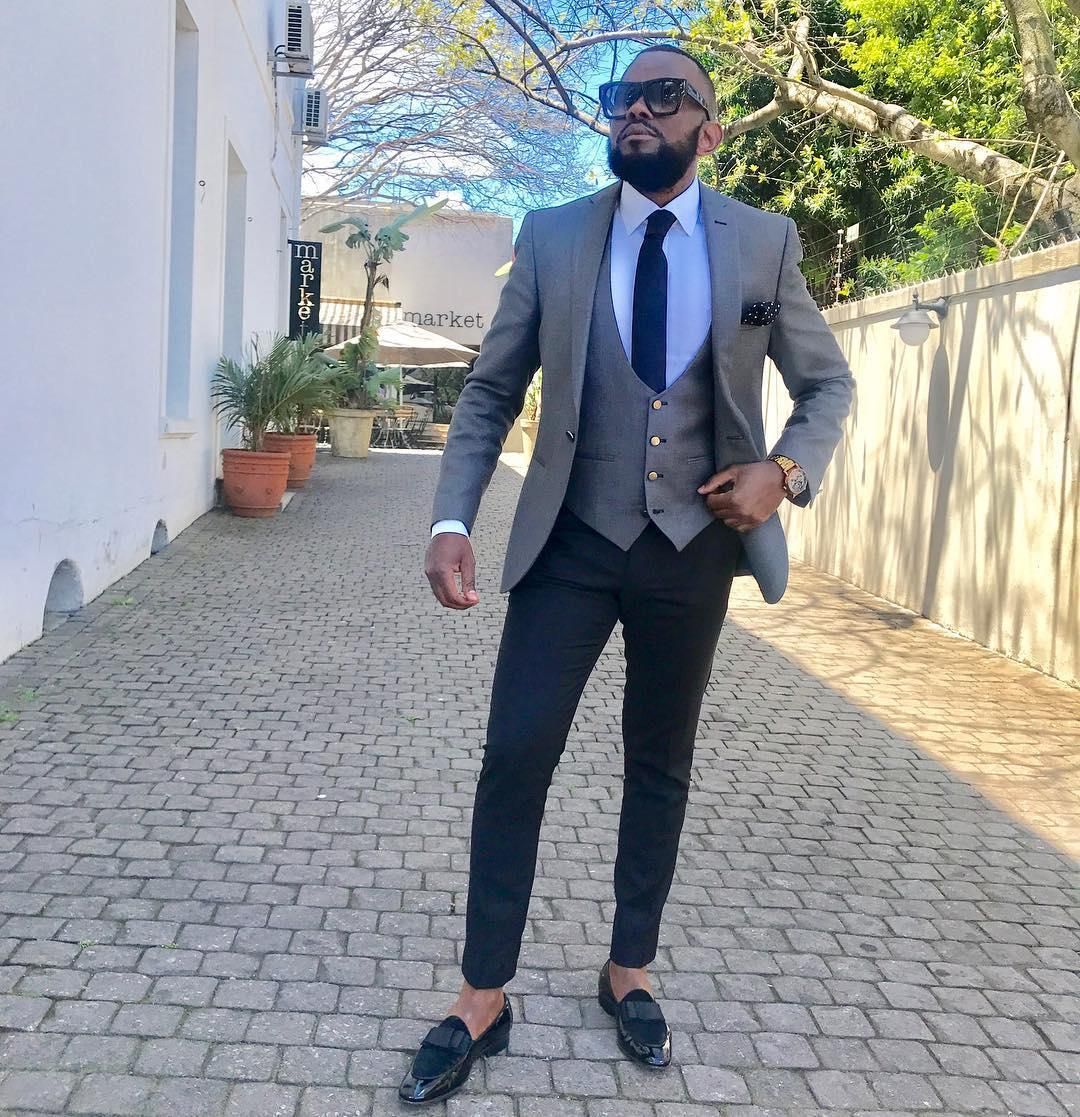 different colour blazer and pants