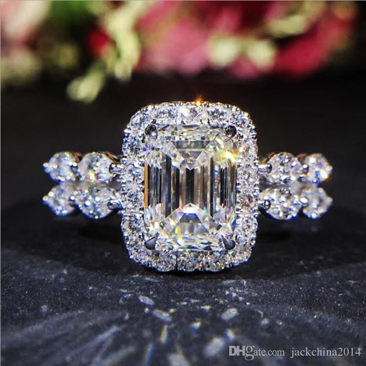 FB Jewels 925 Stering Silver Cubic Zirconia CZ Infinity Anniversary Promise Wedding Band Engagement Ring 4mm