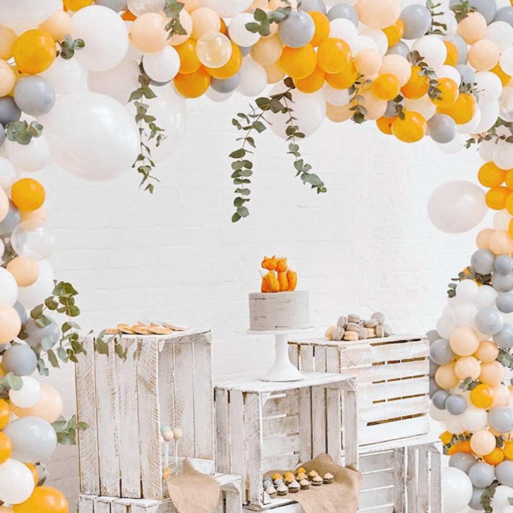Wholesale Occasion Pack Matte Balloons 12 10 Inch Gray Orange White Helium Balloon Wedding Anniversaire Birthday Party Decorations Supplies At 17 Dhgate Com