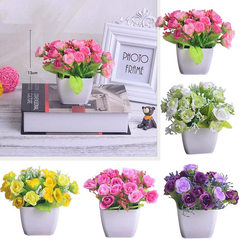 Satin Al Bes Tipi Yapay Cicek Seti Yapay Gul Raf Pencere Kucuk Susler Ipek Cicek Kucuk Saksi Bitki Ev Aksesuarlari Tl169 82 Dhgate Comda