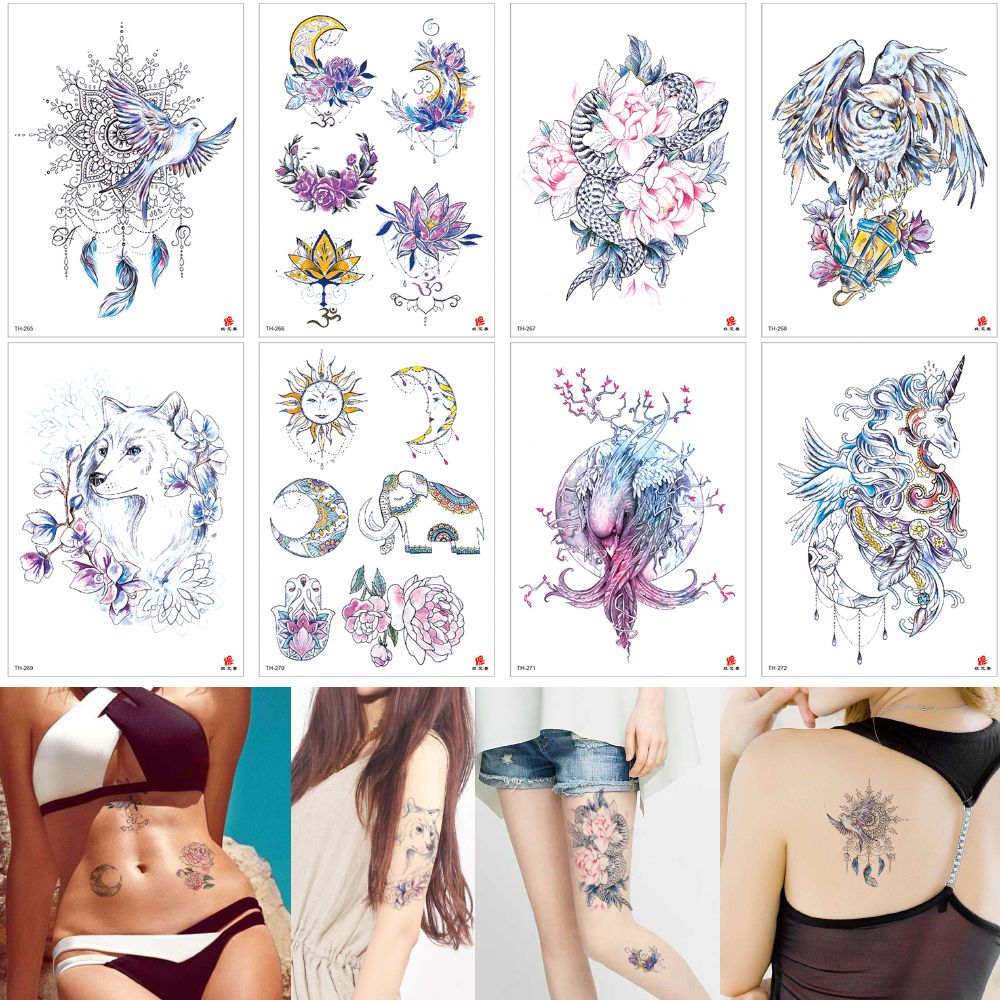 Temporary Tattoo Sticker Dreamcatcher Tiny Jewelry Pendant Henna Tattoo Arm Design Body Leg Chest Arm Art Waterproof Women Kids Beauty Decal Temporary Tattoo Manufacturers Temporary Tattoo Name From Homimly 0 71 Dhgate Com