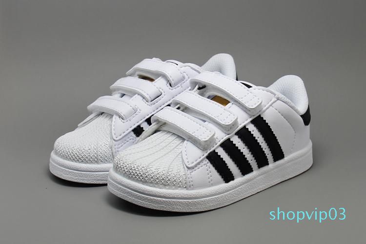 2019 Children Superstar Shoes White 