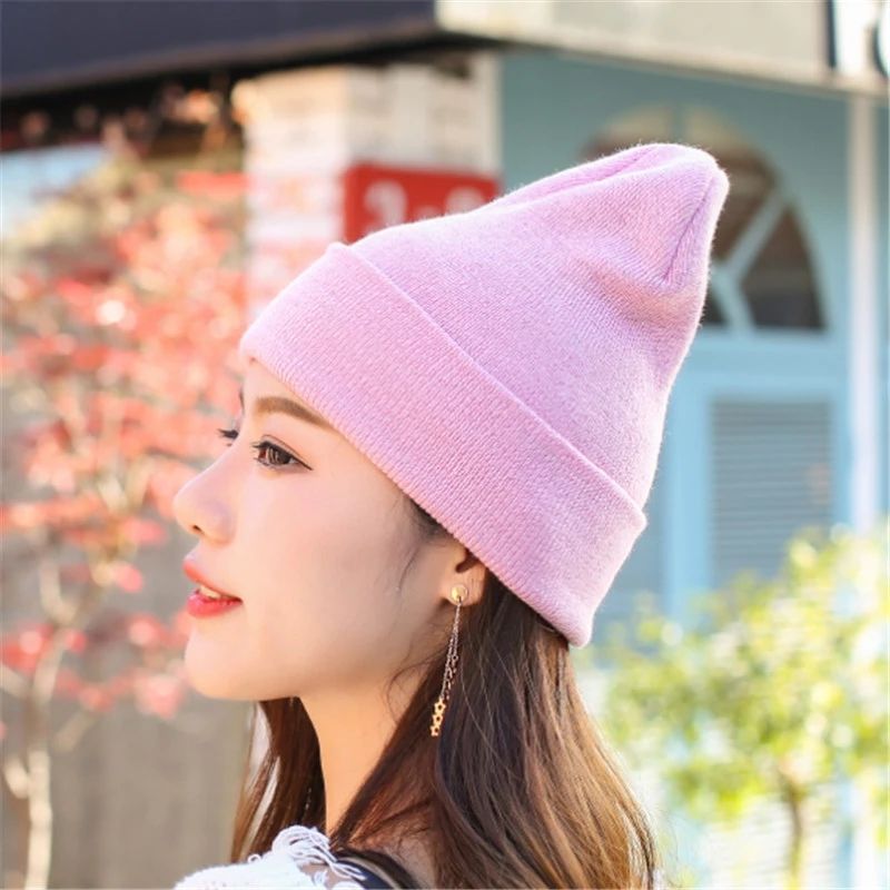 girls navy winter hat