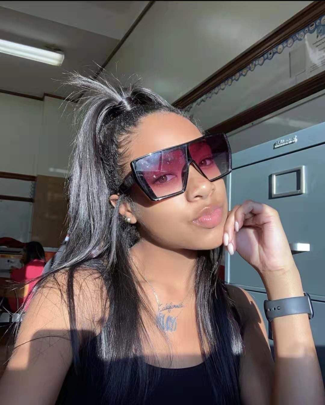 New Arrival Long High Sleek Silky Straight Pony Tail Hair Piece