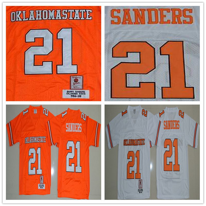 2021 NCAA Wholesale Oklahoma State College 21 Barry Sanders Football