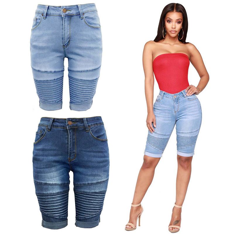 biker short jeans