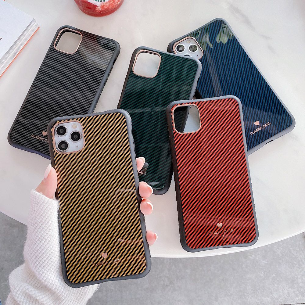 Carbon Fiber Phone Case For IPhone 7 Plus 8 6 6S Luxury Cover For