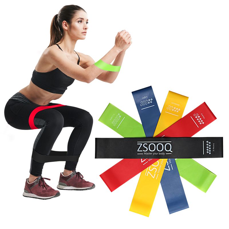 Resistance Bands Exercise Band Yoga Crossfit Fitness Training Loop Strength Gym 