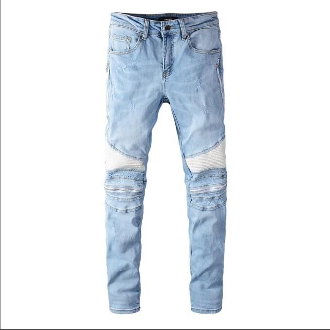 Compra NUEVOS Hombres Italianos Completan Un Ciclo En Pantalones Vaqueros  Rasgados Hombres Moto Calle De La Moda De Lujo Delgado Hip Hop Ropa De  Sport De Los Pantalones Vaqueros De Mezclilla Hombre