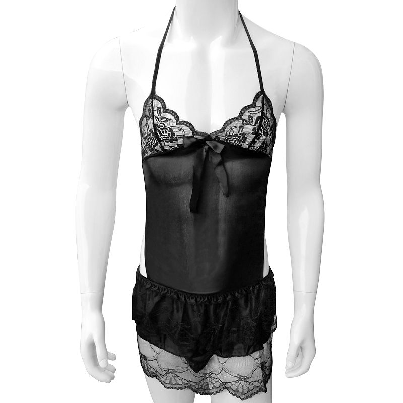 lenceria hombre encaje