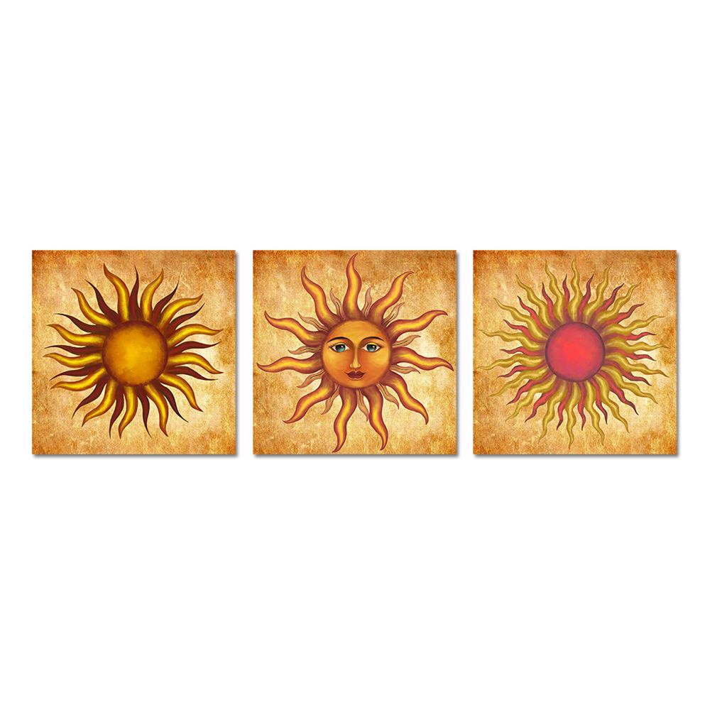 2020 Unframed Sun Wall Art Sunface Retro Painting Picture Prints On Canvas From Creativearts 15 06 Dhgate Com