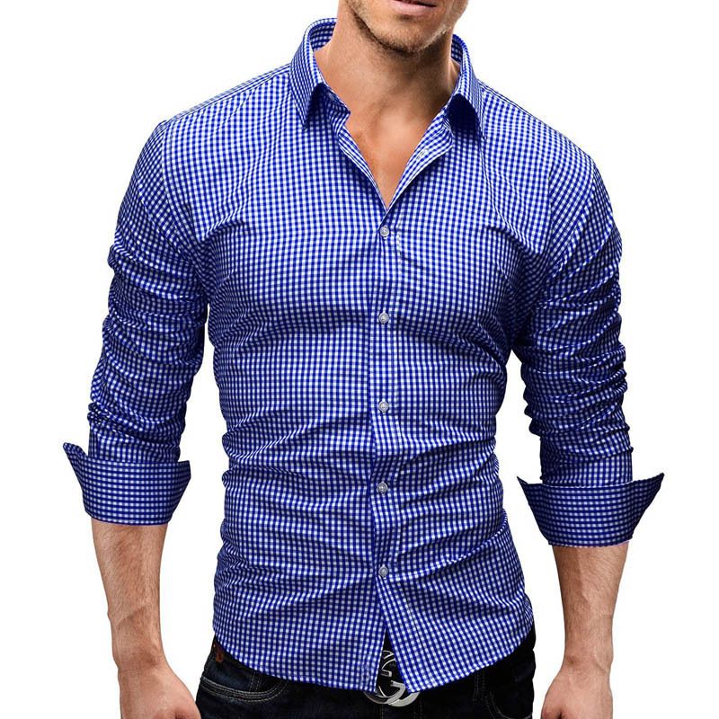 Puede ser ignorado ballena Ostentoso Diseñador de camisas para hombre Primavera 2019 Camisetas de moda de manga larga a cuadros para Puede ser ignorado ballena Ostentoso Diseñador de camisas para hombre Primavera 2019 Camisetas de moda de manga larga a cuadros para
