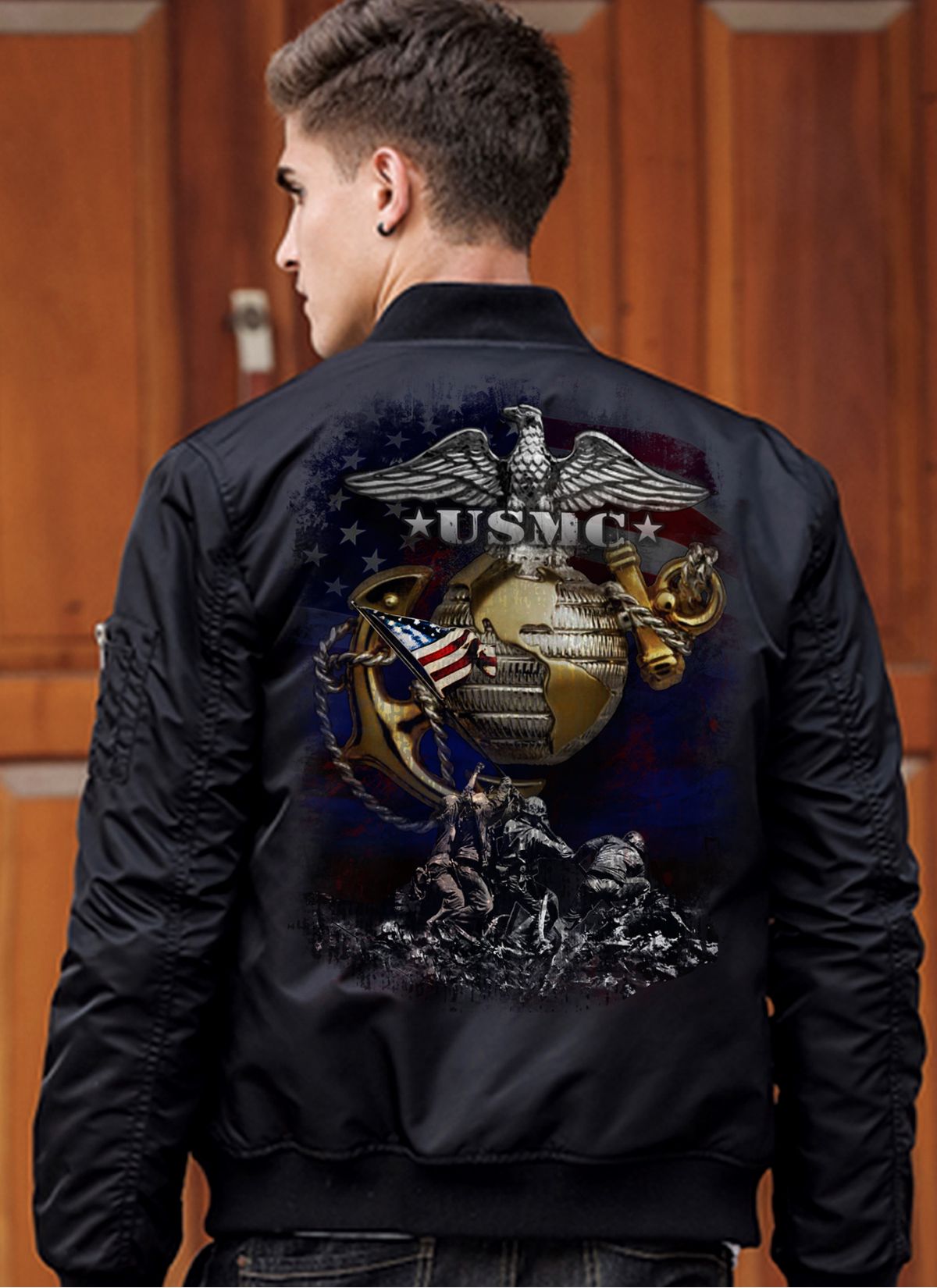 usmc leather flight jacket
