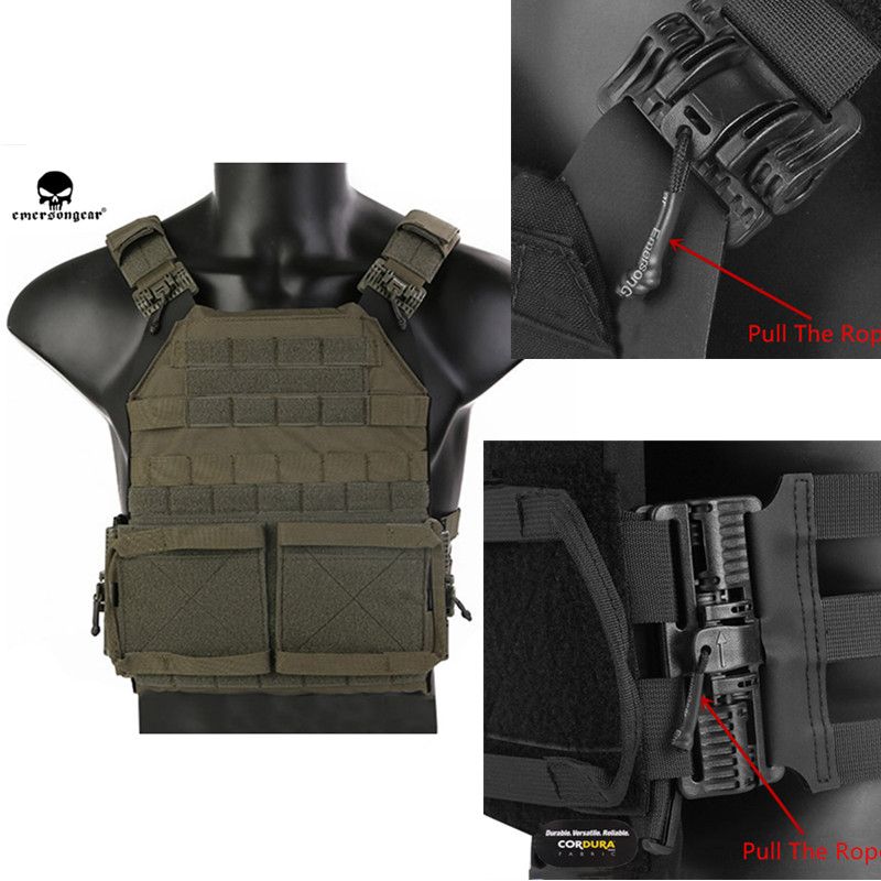 2020 Emersongear Tactical Quick Release Vests Jum Plate Carrier 2.0
