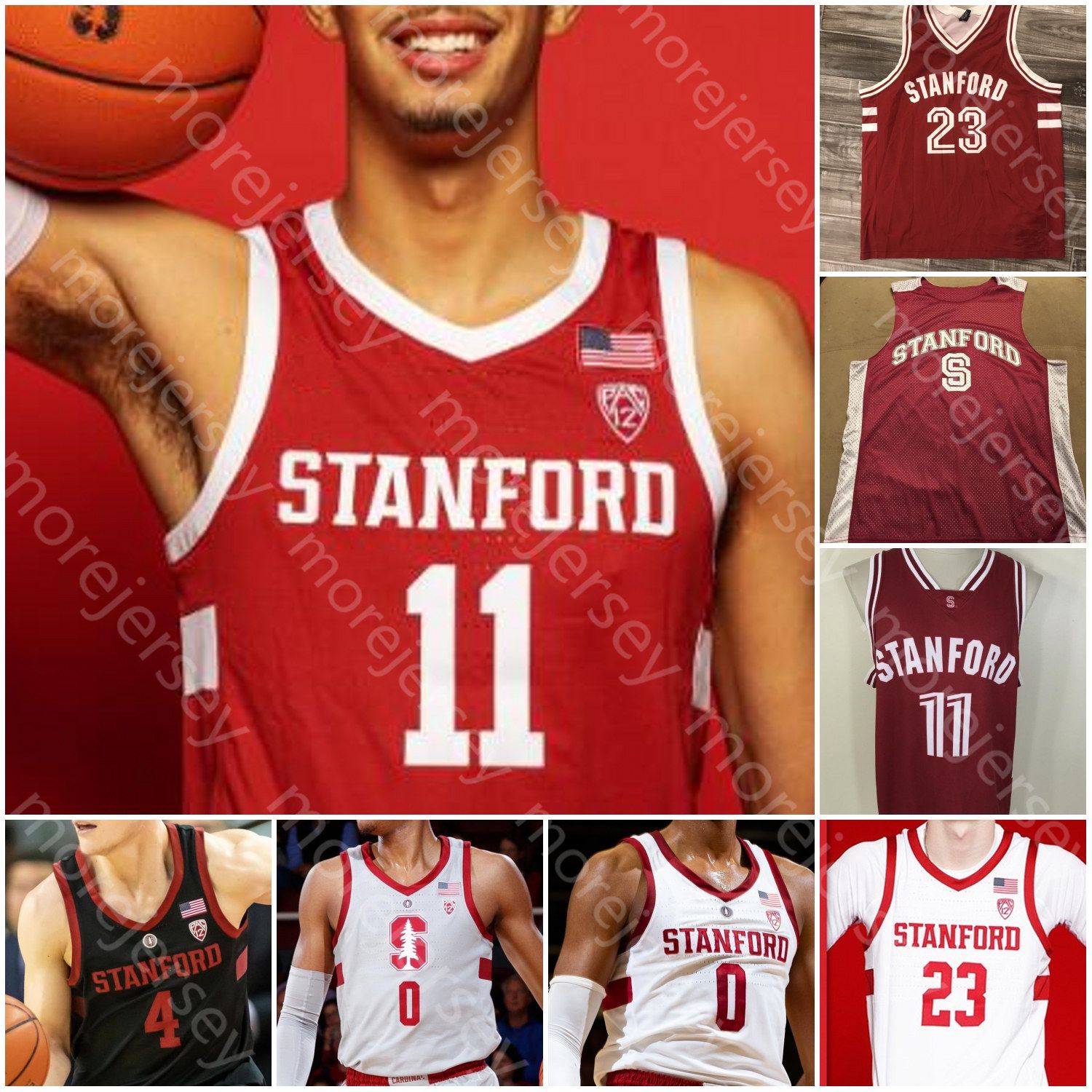 2020 Custom Stanford Basketball Jersey 