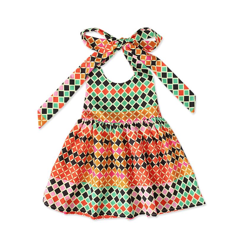 Compra Vestido De Niños Vestido De Niña De Verano Moda Lindo Lindo Sin  Espalda Niños Vestido De Vestido Halter Impresos Vestidos 80 90 100 110 120  Barato | Entrega Rápida Y Calidad | Es.Dhgate