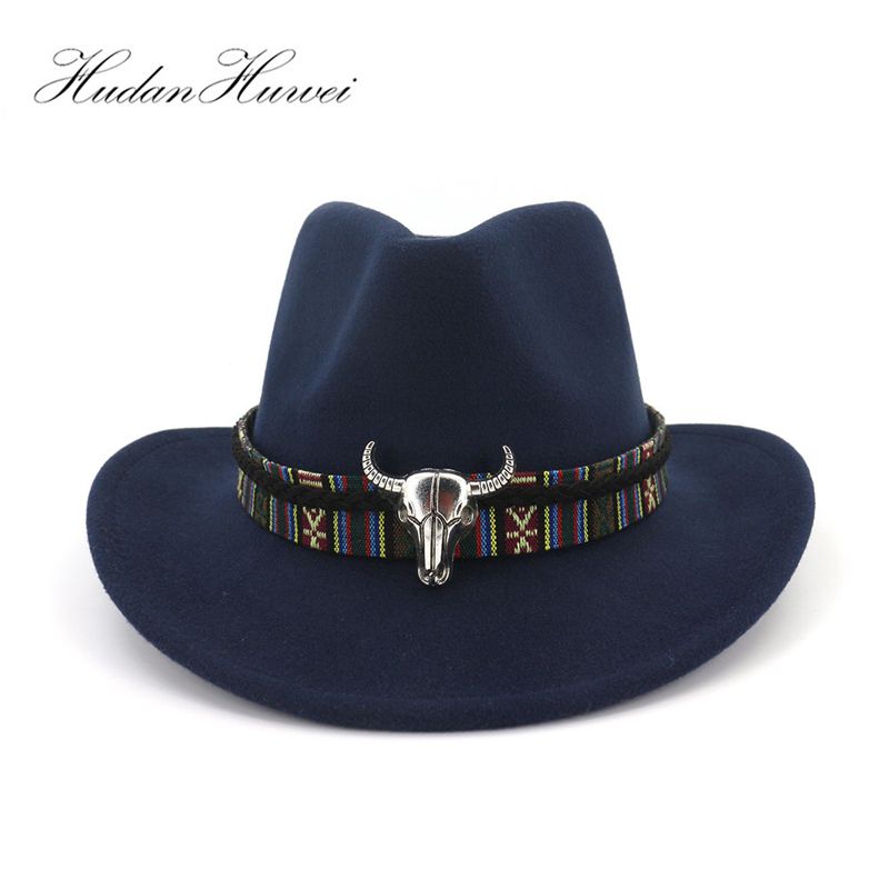 black flat brim cowboy hat