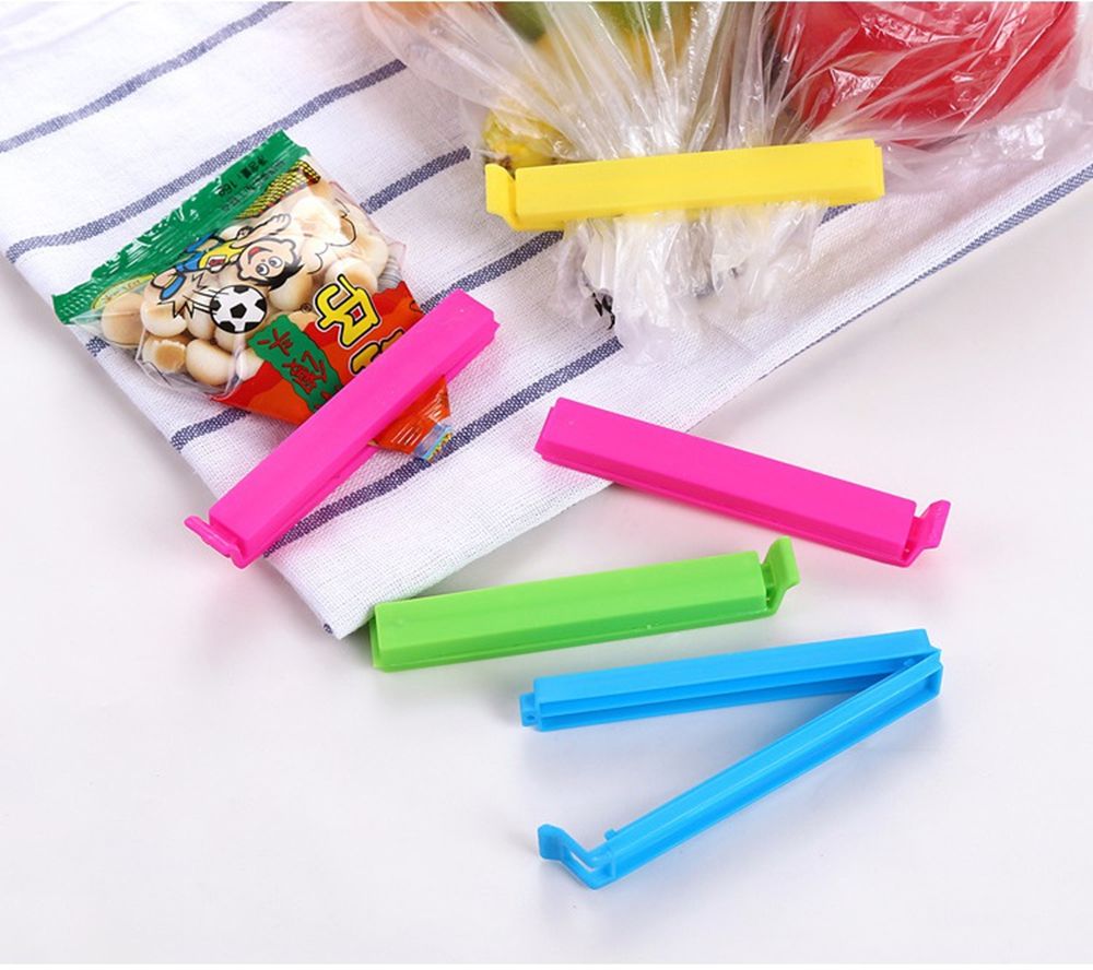 GFCGFGDRG Clips 6pcs Alimentos sellada Clip Envolvente de Clip Bolsas de pl/ástico Sellado de la Alimentaci/ón Dispositivo sellador Dulces Bolsa Abrazadera de Almacenamiento de Alimentos ayudante