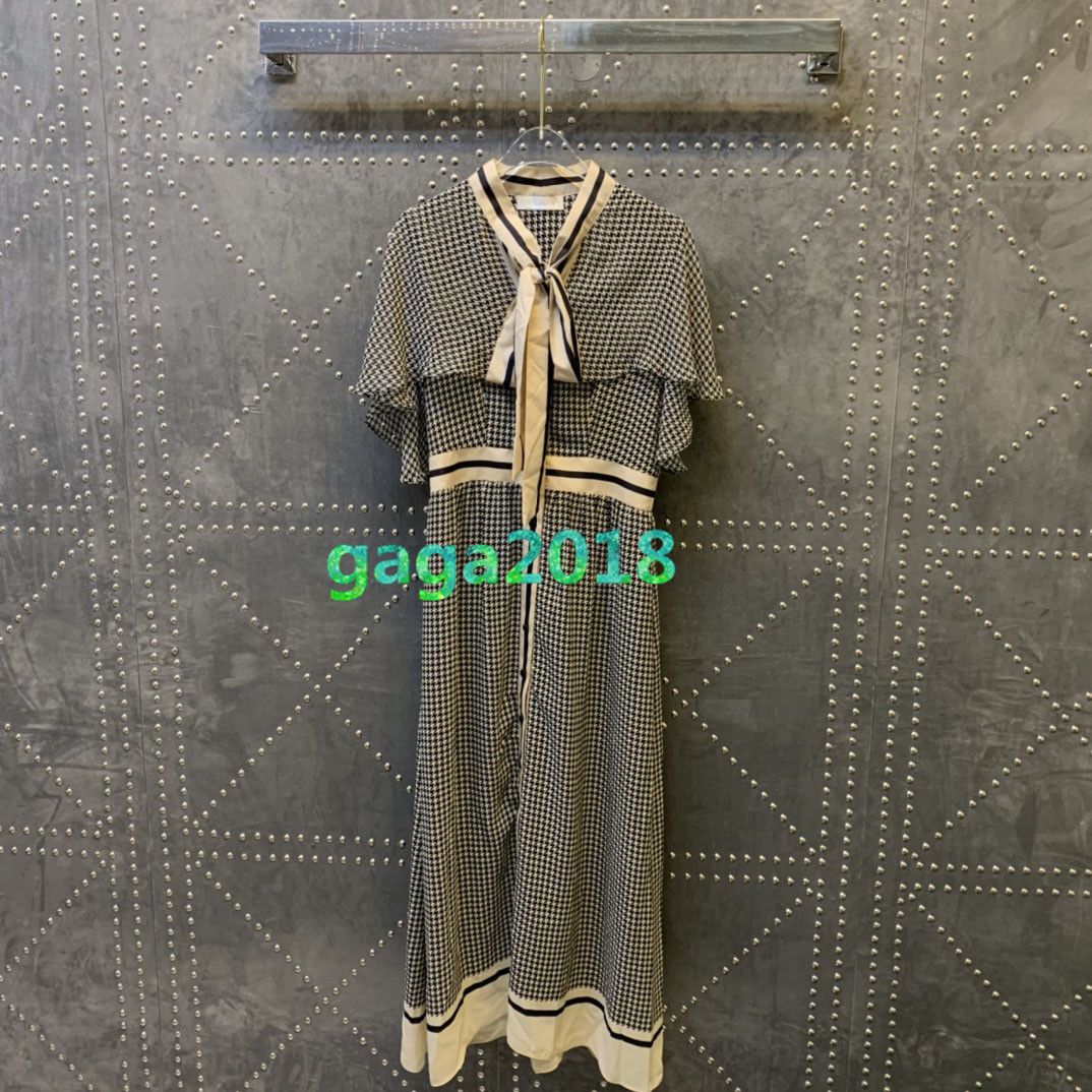 warehouse houndstooth midi shirt dress