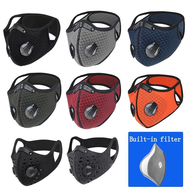 2020 Cycling Mask Dust Proof Breathable Designer Face Mask With Filters