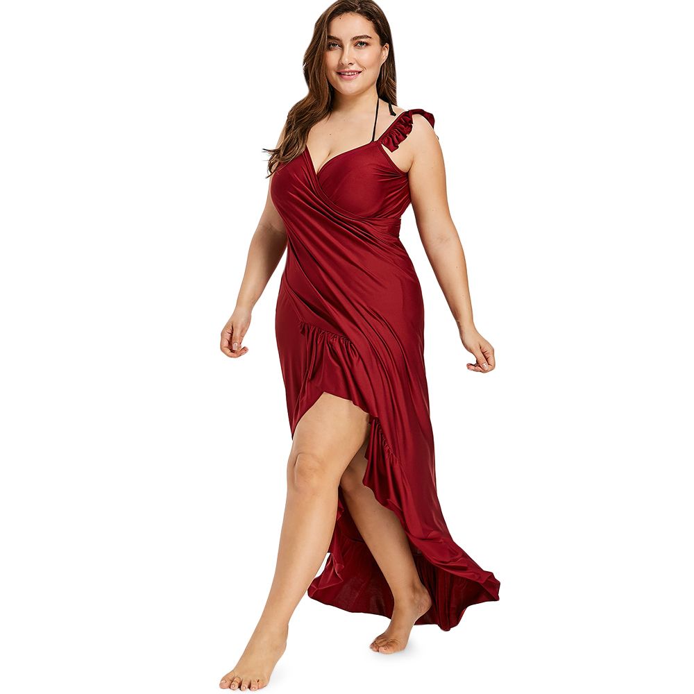 plus size red cover up
