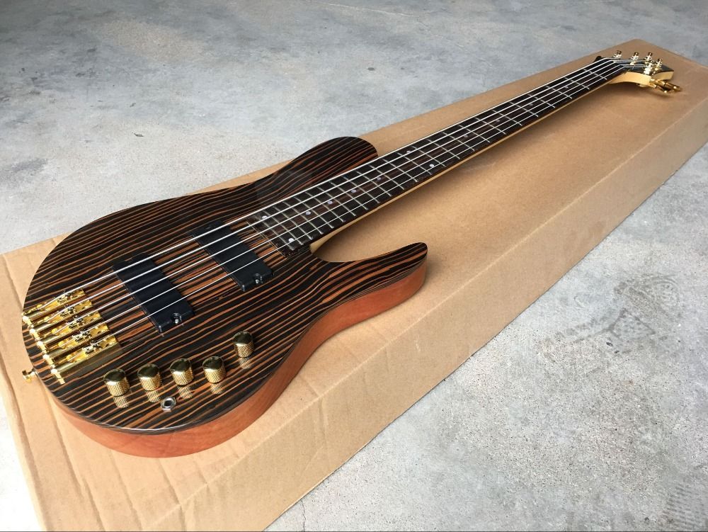 Compra Lo Nuevo De Alta Calidad Hecha A Mano 5 Cuerdas Bajo Eléctrico, Una  Sola Pieza Cuello Y Una Guitarra Cuerpo De Una Pieza, De Alta Calidad  Barato | Entrega Rápida Y