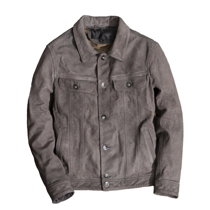 smart casual leather jacket