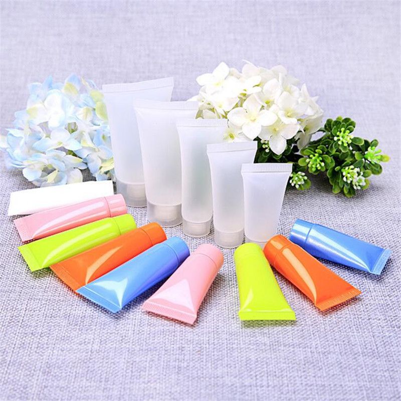 2021 5ml 10ml Soft Refillable Plastic Lotion Tubes Squeeze Cosmetic