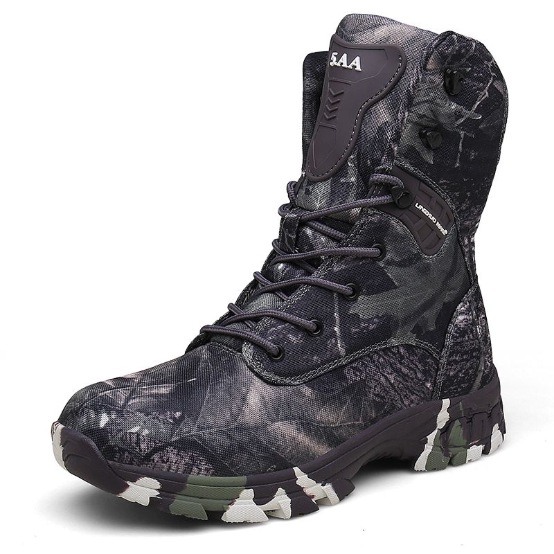 2020 HOMASS Big Size Tactical Hiking Shoes Men Camo Waterproof Hunting ...
