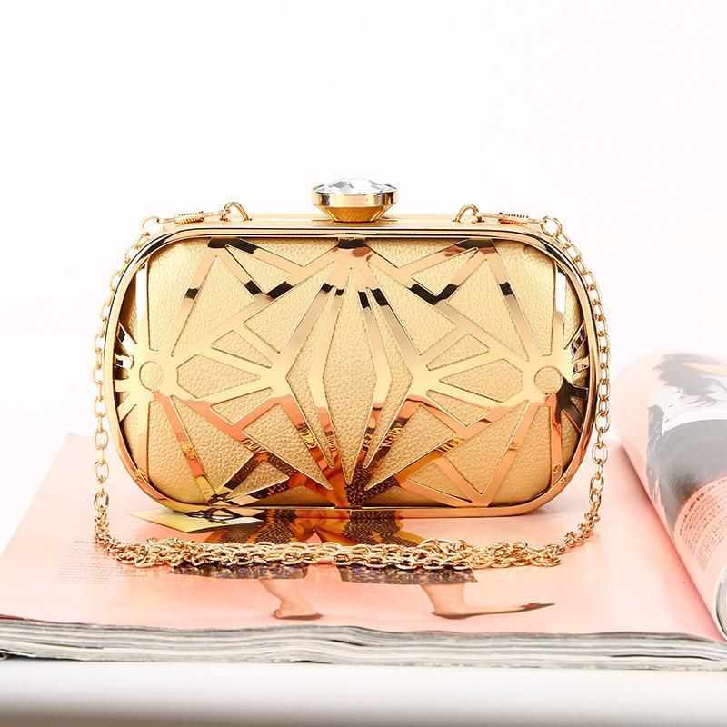 small gold evening bag