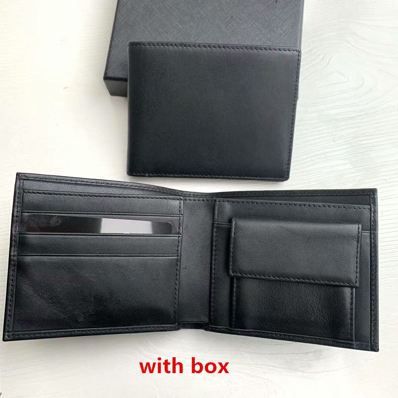 Genuine Mens Leather Dark Original Secure Notes Trifold Wallet ID Card Purse