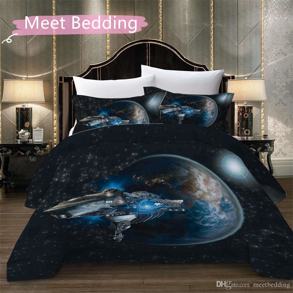 spaceship crib bedding